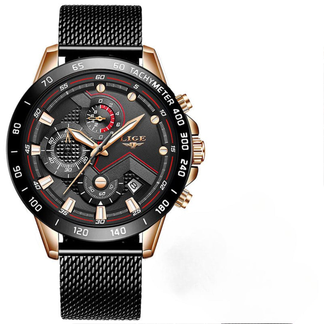 Tijdloze Stalen Kwarts Horloge