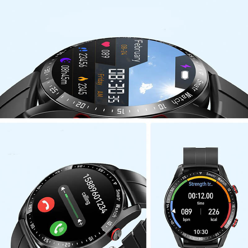 Smartwatch voor Gezondheid met Glucose Monitoring, Waterdicht Ontwerp & Groot HD Scherm