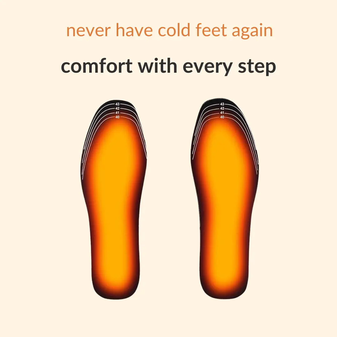 Premium verwarmde inlegzolen voor comfortabele wintercomfort