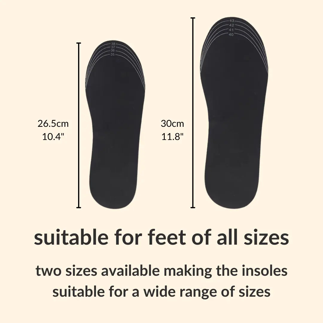 Premium verwarmde inlegzolen voor comfortabele wintercomfort