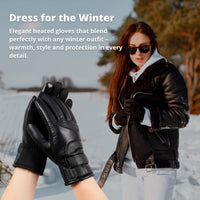 Verwarmde Handschoenen voor Vrouwen VK – Dames Thermische Waterdichte Winterhandschoenen met Touchscreen & USB Oplaadbaar Warm Ontwerp