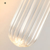 Noordse Watergolven Glas Messing Wandlamp LED 1-Licht