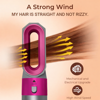 Hete luchtborstel | Multi Styling met opzetstukken | Ionen Anti Frizz Technologie | AirStyle Pro