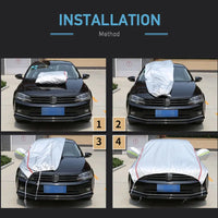 AutoVioro Waterdichte Autohoes | UV- & Hittebescherming | Windvast & Diefstalbestendig | Nano-Oxford-Stof
