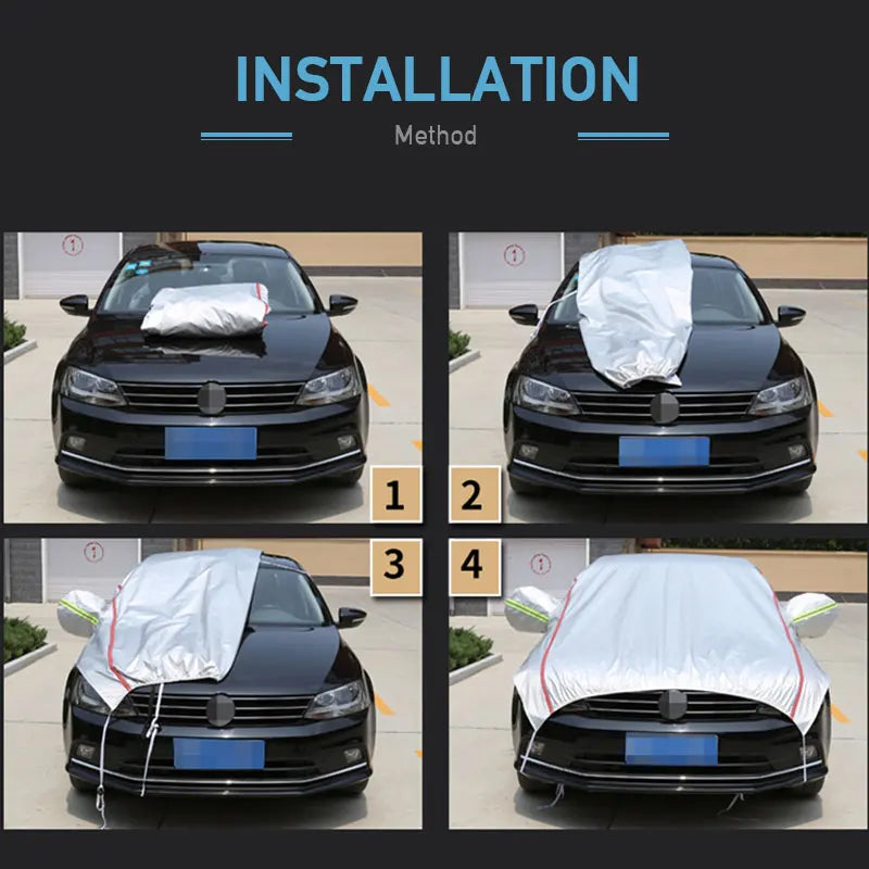 AutoVioro Waterdichte Autohoes | UV- & Hittebescherming | Windvast & Diefstalbestendig | Nano-Oxford-Stof