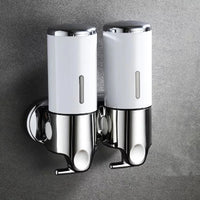 PureFlow - Wandzeepdispenser met twee compartimenten voor een elegante badkamer