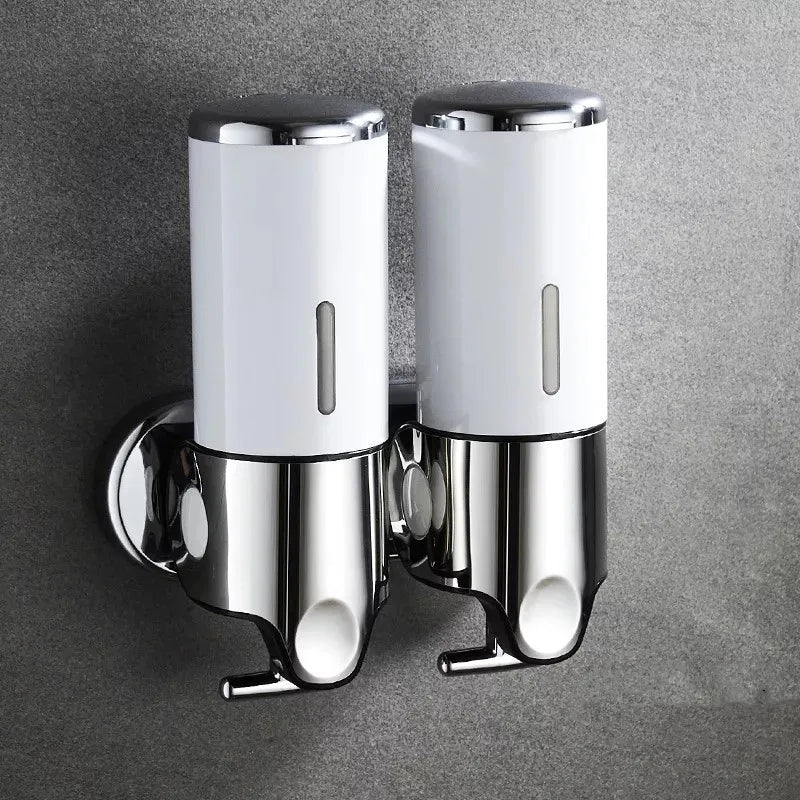 PureFlow - Wandzeepdispenser met twee compartimenten voor een elegante badkamer