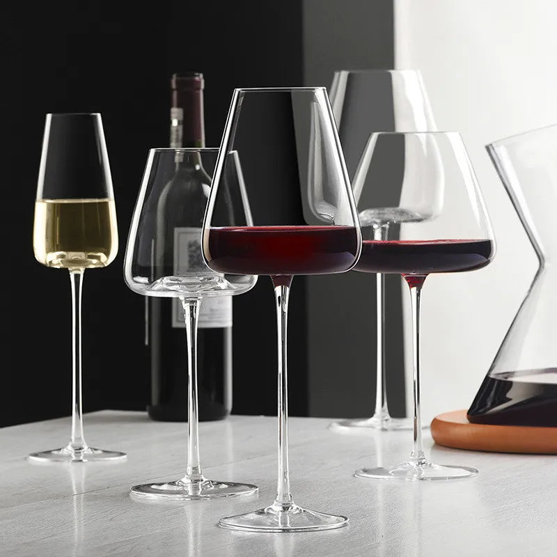 Sets van 2, 4 & 6 Handgemaakte Kristallen Wijn- & Champagneglazen - 4 Maten