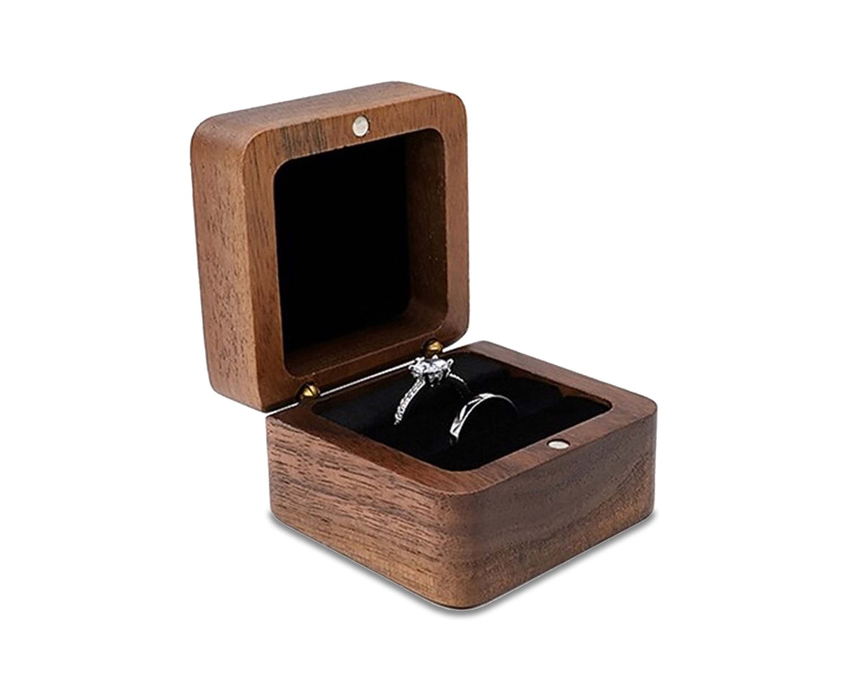 Houten Dozen | Houten Sieraden Doosjes, Trouwringen Doos, Oorbellen Ringen