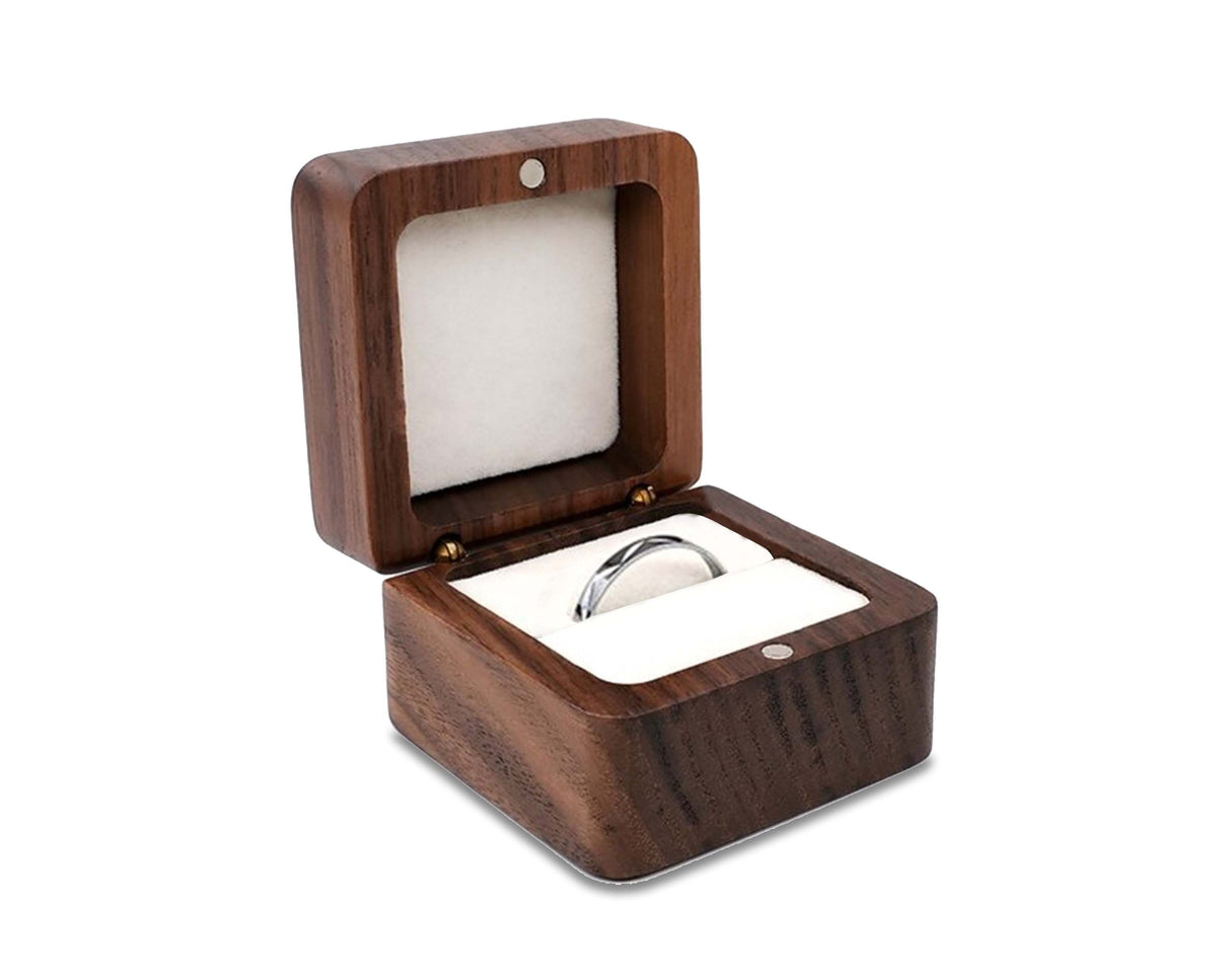 Houten Dozen | Houten Sieraden Doosjes, Trouwringen Doos, Oorbellen Ringen