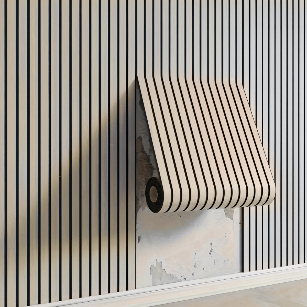 Houten panelen | 3D Akupanel Zelfklevend | Moderne Wandbekleding | WallVogue