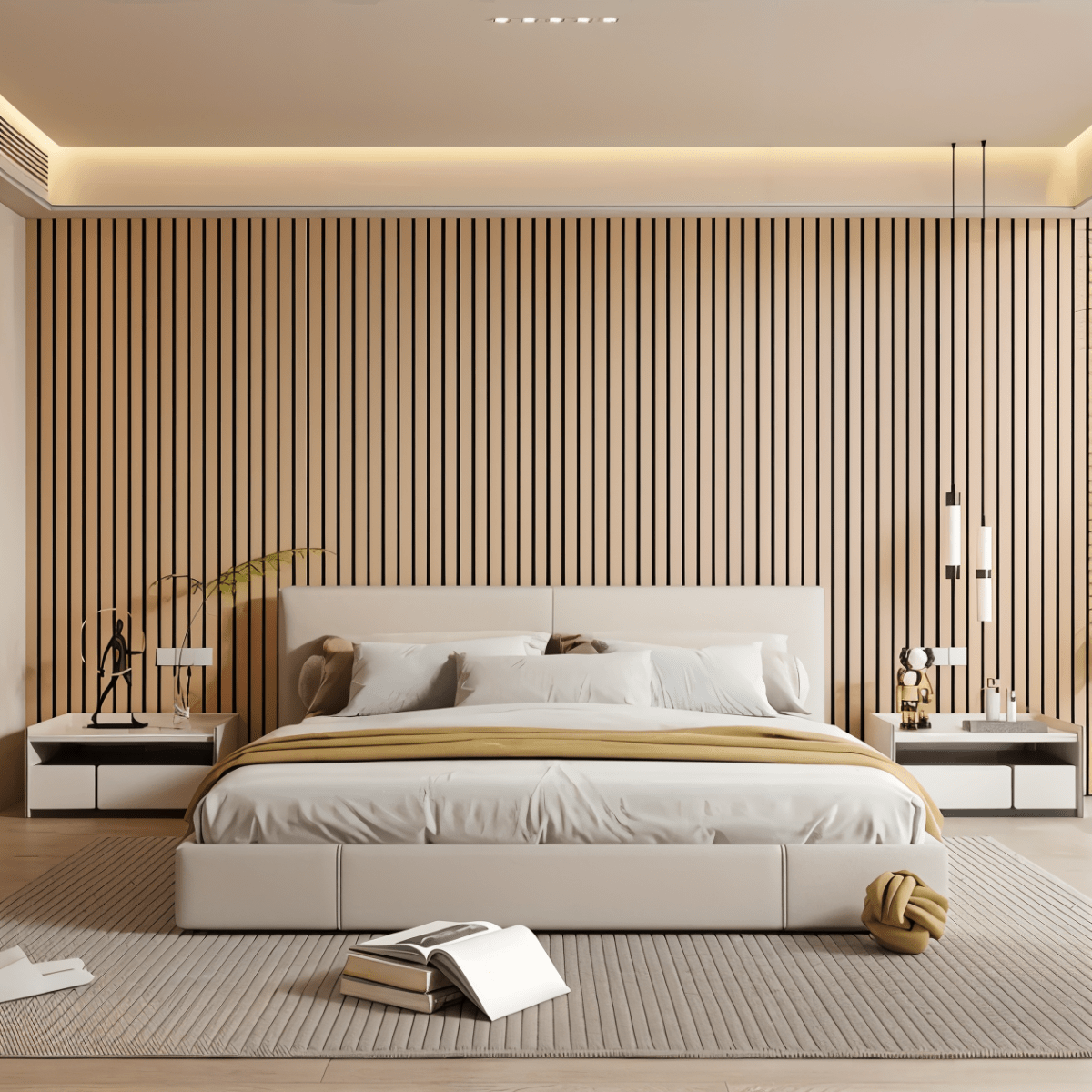 Houten panelen | 3D Akupanel Zelfklevend | Moderne Wandbekleding | WallVogue