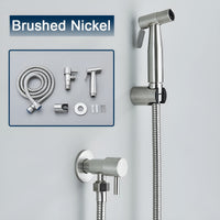 AquaGleam - Roestvrijstalen Bidet-Sproeikop met Wandbevestiging