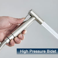 AquaGleam - Roestvrijstalen Bidet-Sproeikop met Wandbevestiging