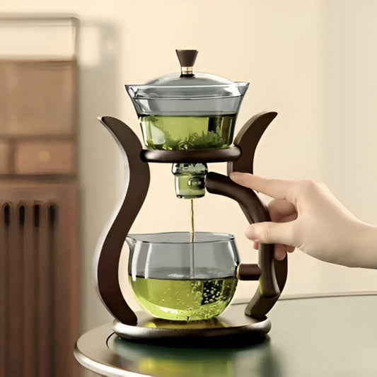 Artisan Theepot Set - Unieke Druppelvrije Theepot met Magnetische Uitgietopening, Theefilter en Ergonomische Handgreep