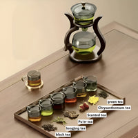 Artisan Theepot Set - Unieke Druppelvrije Theepot met Magnetische Uitgietopening, Theefilter en Ergonomische Handgreep