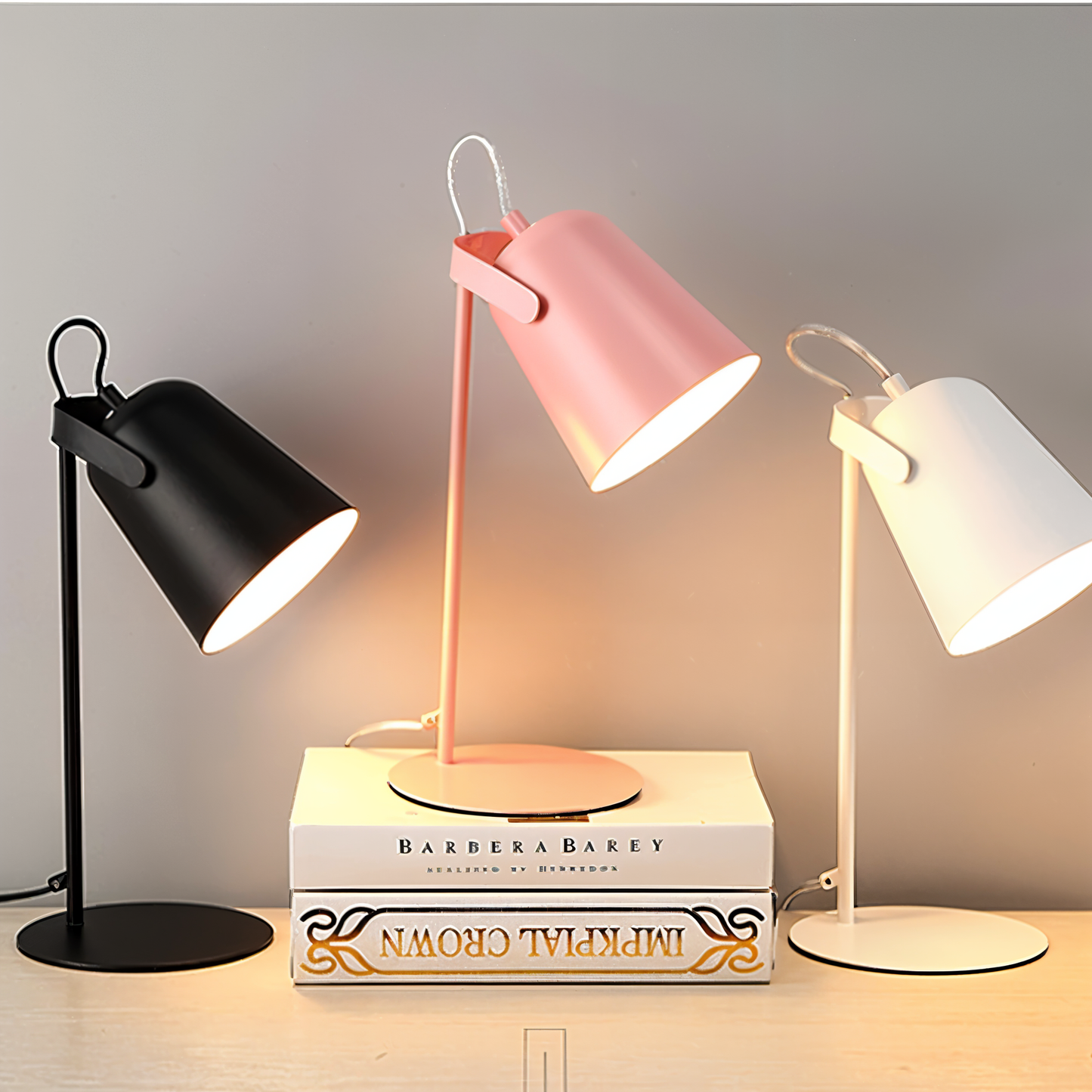 Macaron Tafellamp - Scandinavische gele Bureau Lamp - Verstelbare Lamp