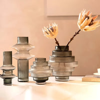 Elegante Amberglasvaas - Hedendaags decoratiestuk voor stijlvolle woonruimtes
