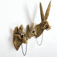 Gouden Hoofd - Multifunctionele Hoofd Wandhaak Decoratie en Wandopslag
