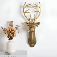 Gouden Hoofd - Multifunctionele Hoofd Wandhaak Decoratie en Wandopslag