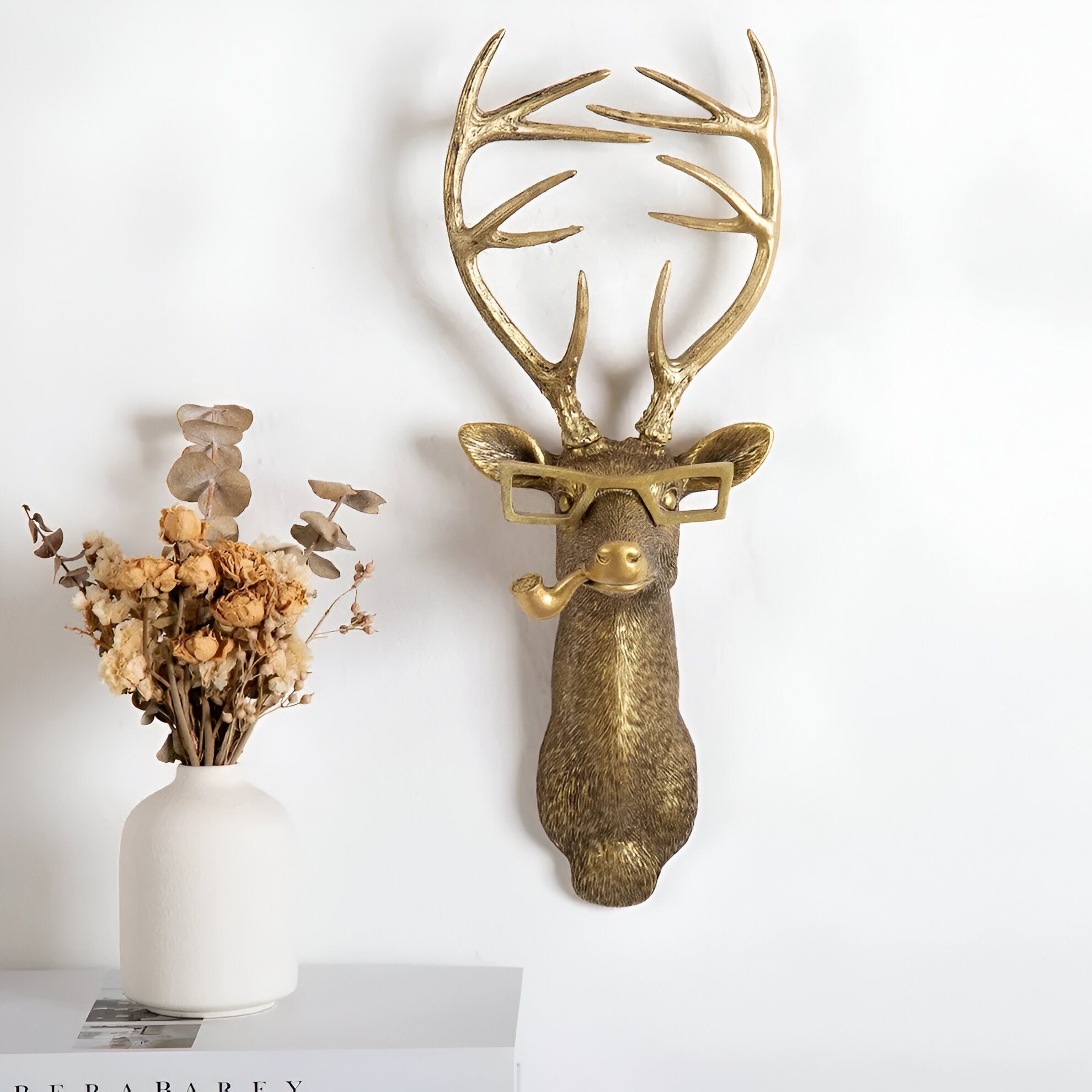 Gouden Hoofd - Multifunctionele Hoofd Wandhaak Decoratie en Wandopslag