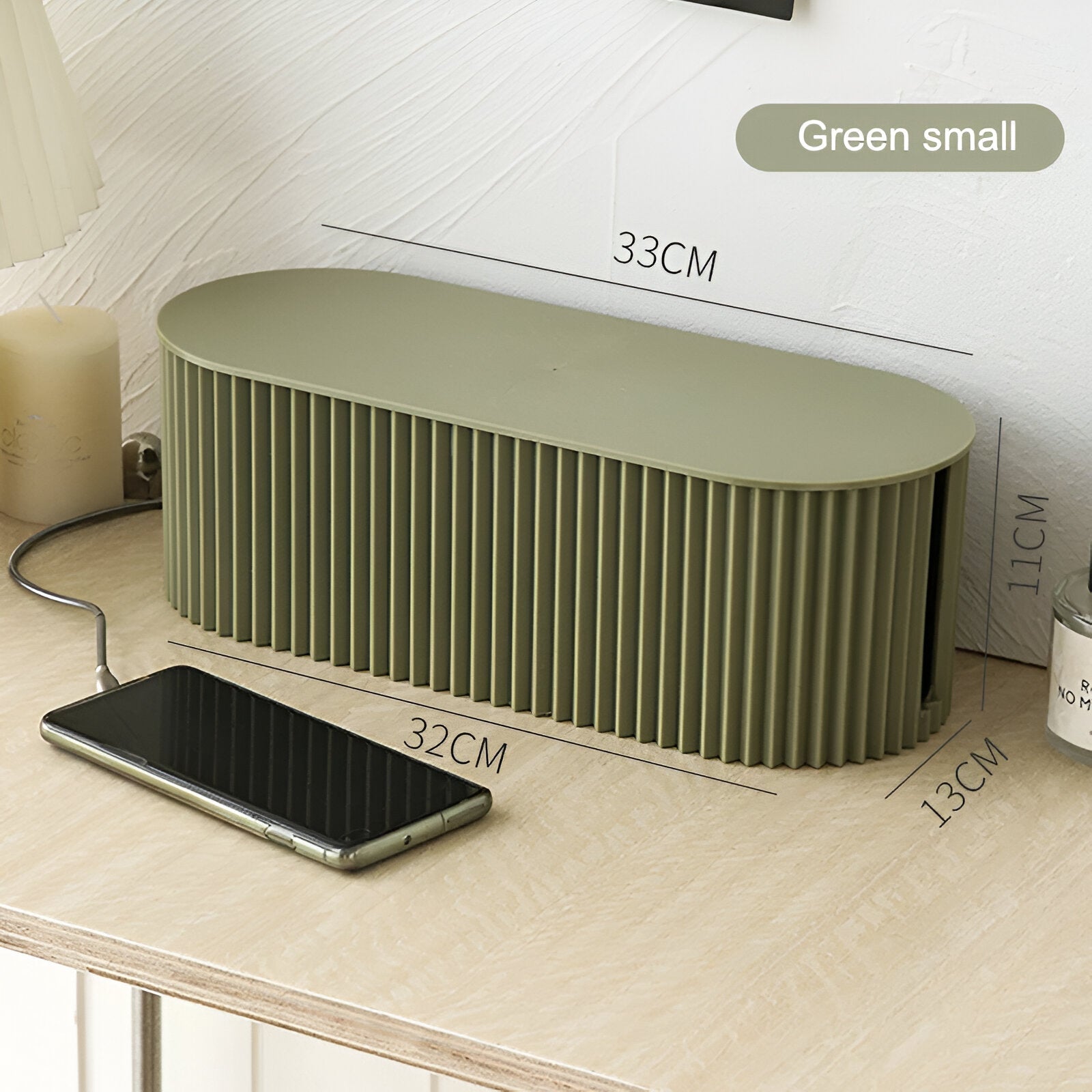 Hid Kabelbox - Minimalistische Macaron Opberging - Oplader en Kabel Organizer