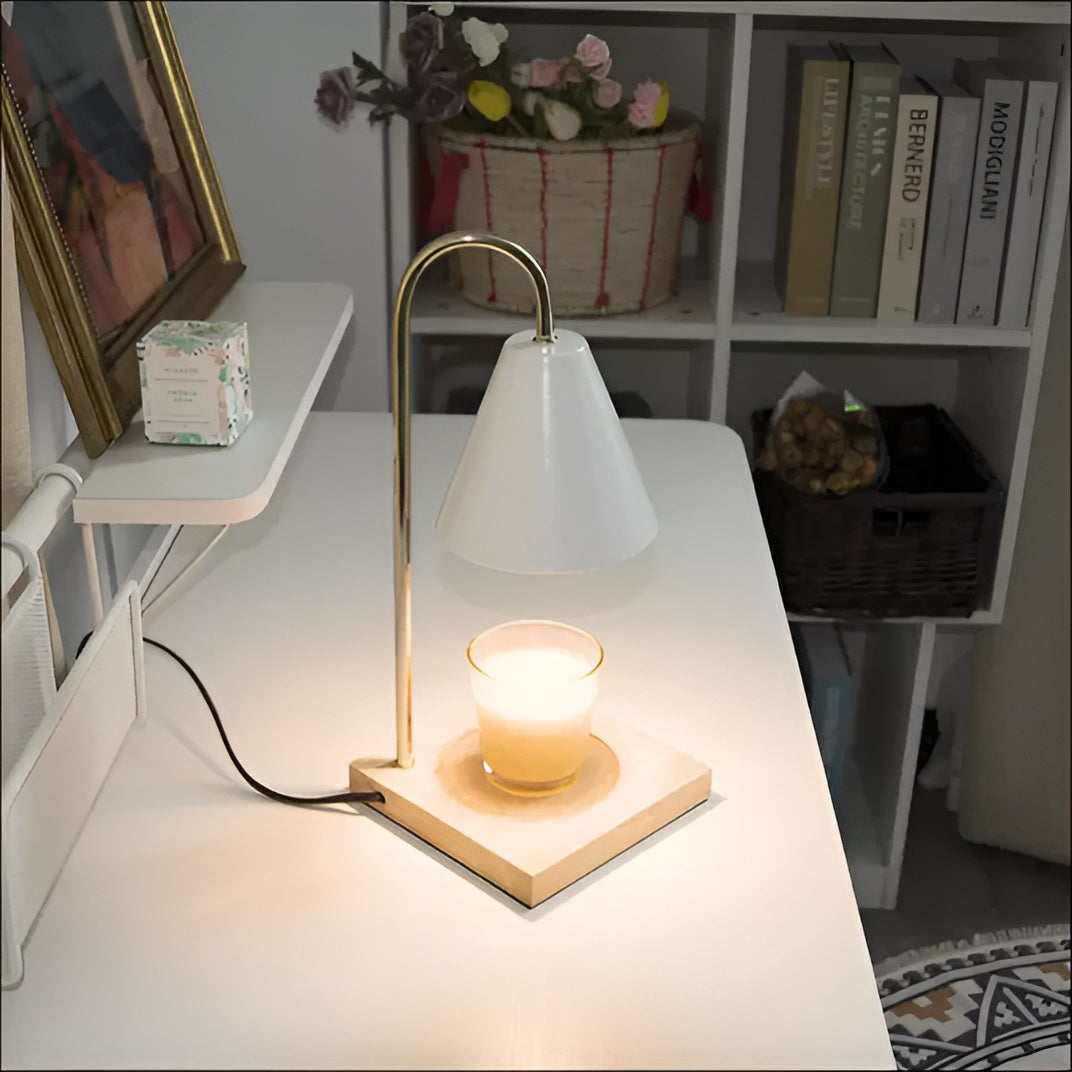 LuminaFlame - Gezellige vlamloze kaarsenwarmer lamp