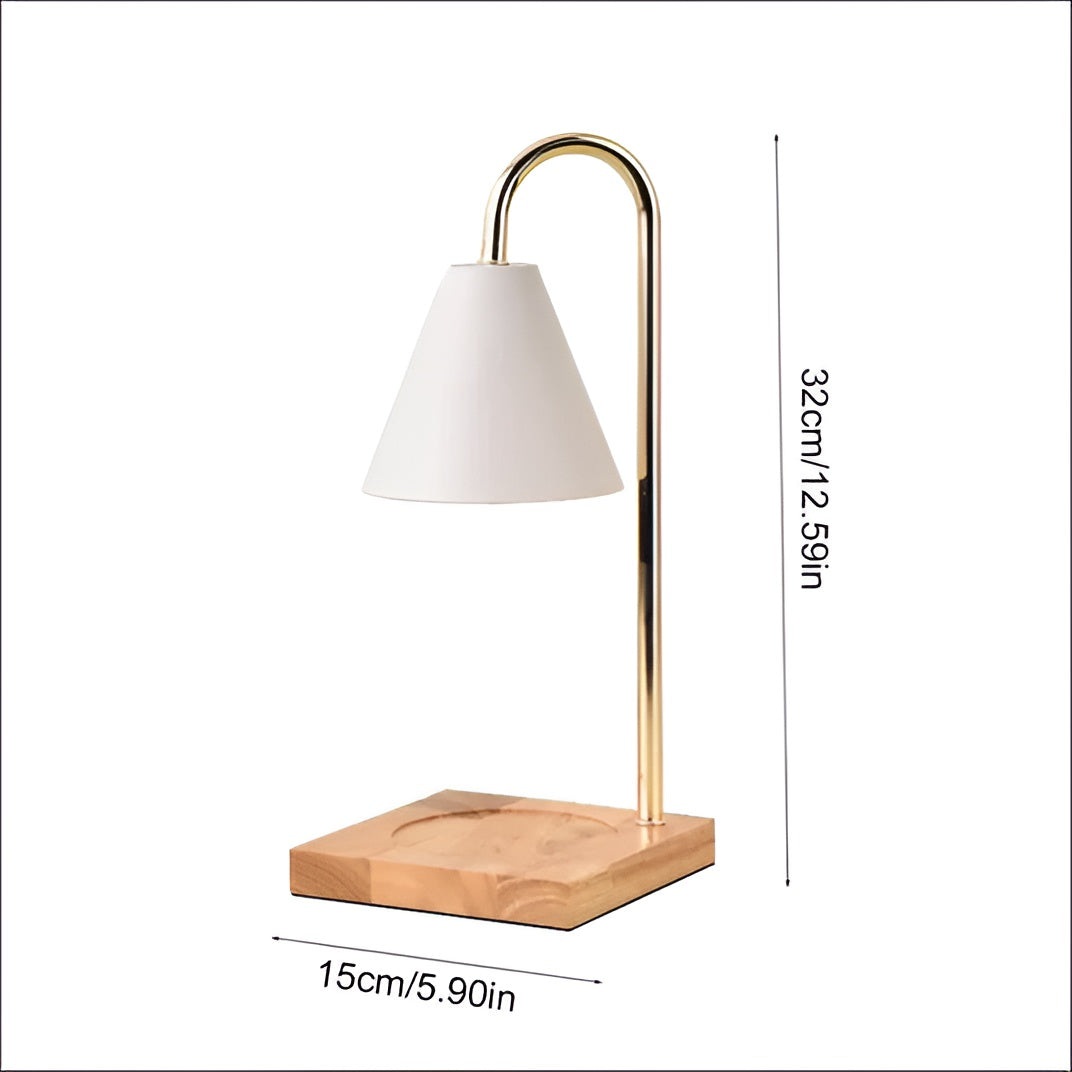 LuminaFlame - Gezellige vlamloze kaarsenwarmer lamp