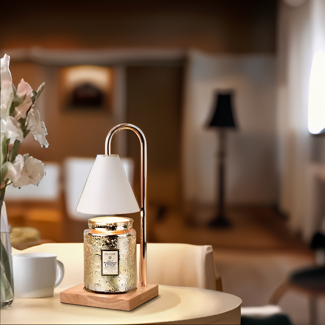 LuminaFlame - Gezellige vlamloze kaarsenwarmer lamp