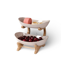 Meerlagige fruitmand van hout - Moderne fruitmand
