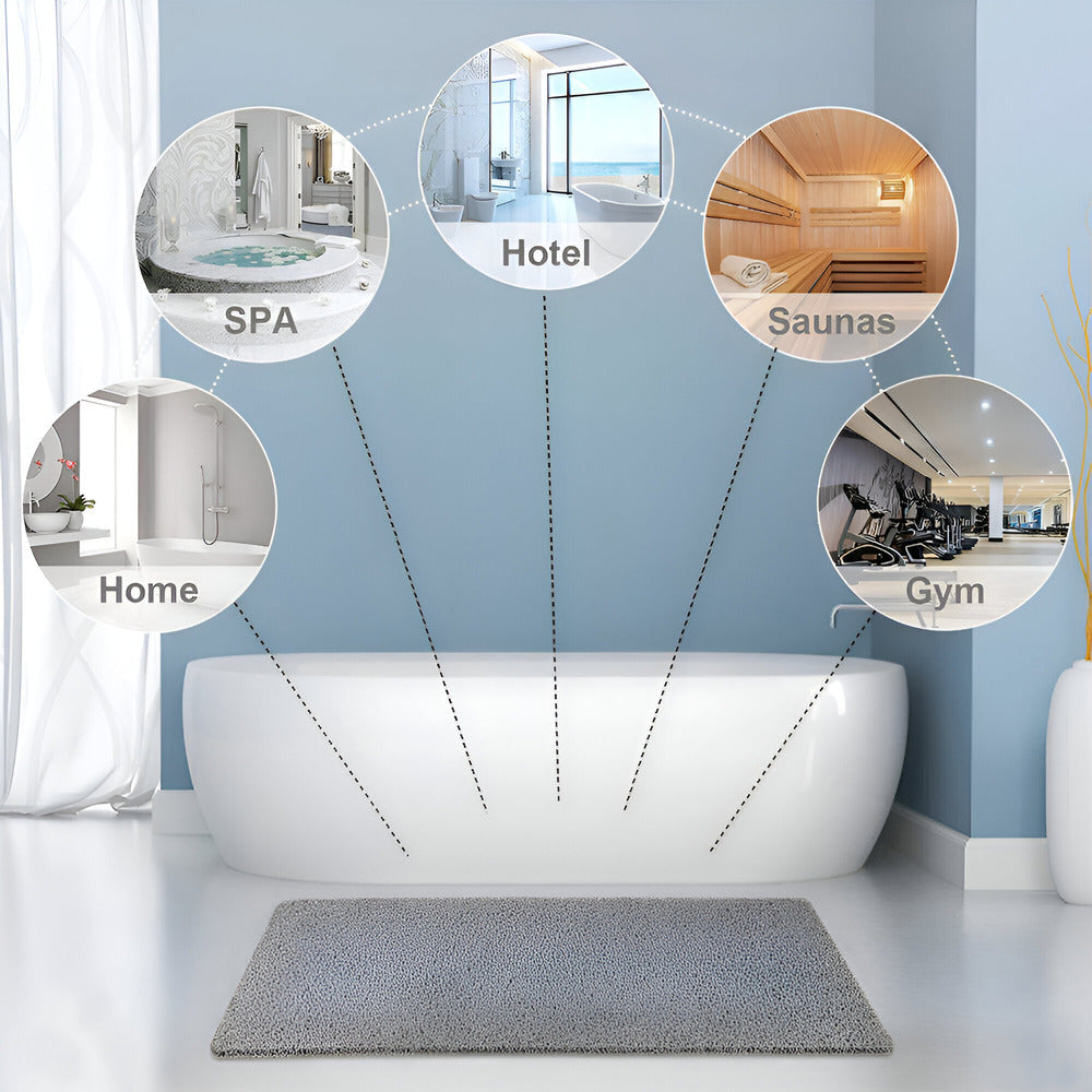 Antislip Douchematt voor Veilige Douche - Gevoerde en Comfortabele Voetsteun