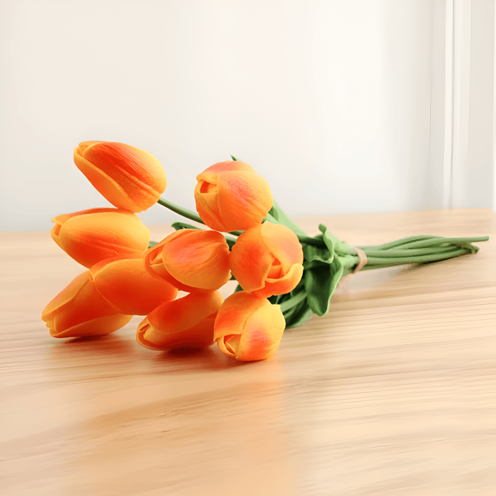 Olivessa - Set van 6 Realistische Kunsttulpenboeketten voor Huis, Tuin en Feestdecoratie