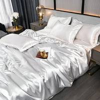 PLUSHORA - SilkCloud Duvet - Premium Ademend Zijde Beddegoed