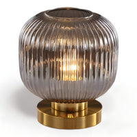 Oriantha - Noordse Tafellamp met Geribbeld Glas