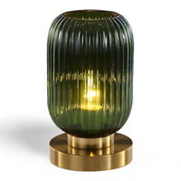 Oriantha - Noordse Tafellamp met Geribbeld Glas