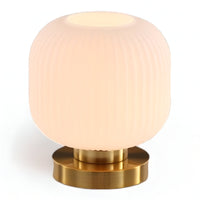 Oriantha - Noordse Tafellamp met Geribbeld Glas