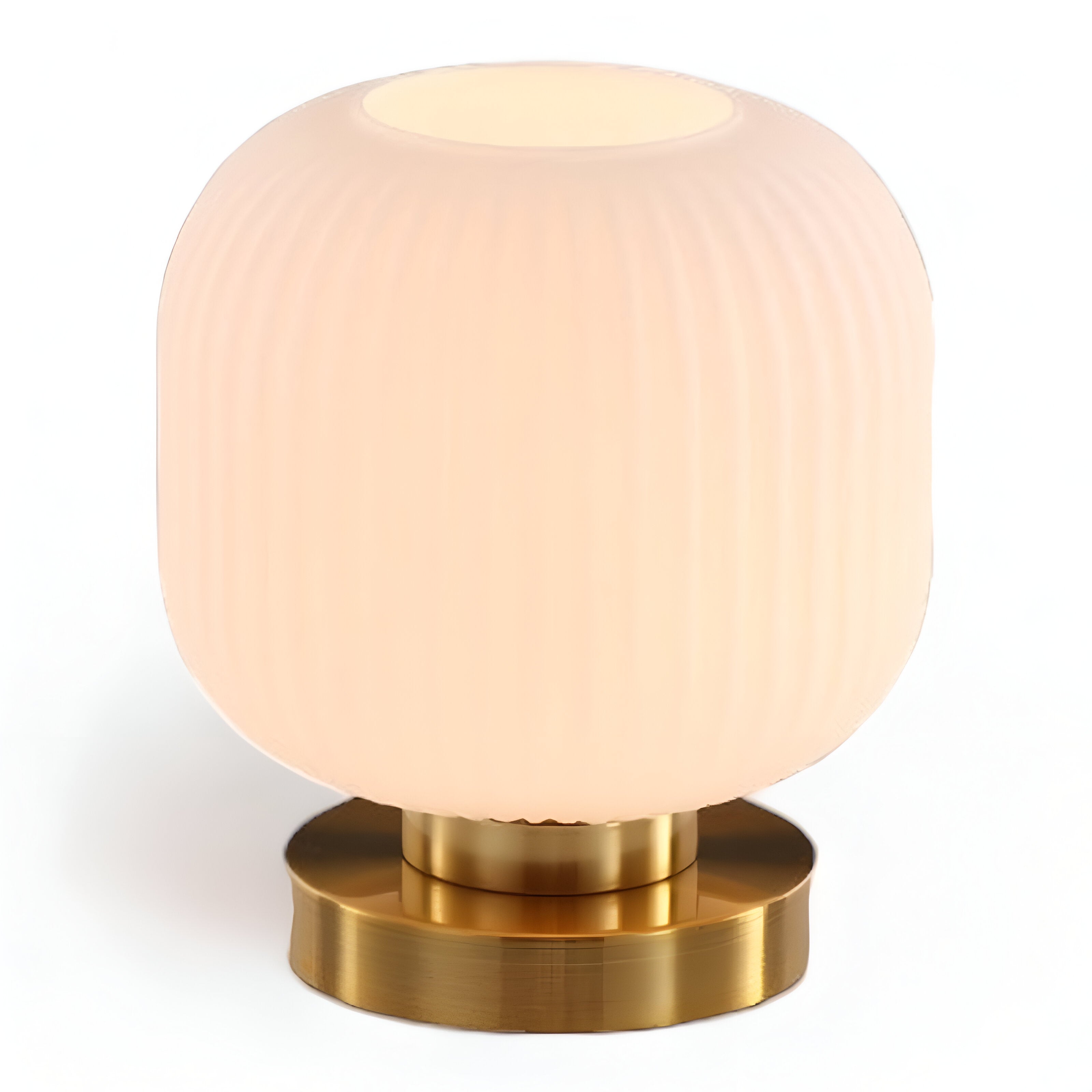 Oriantha - Noordse Tafellamp met Geribbeld Glas