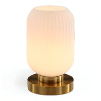 Oriantha - Noordse Tafellamp met Geribbeld Glas