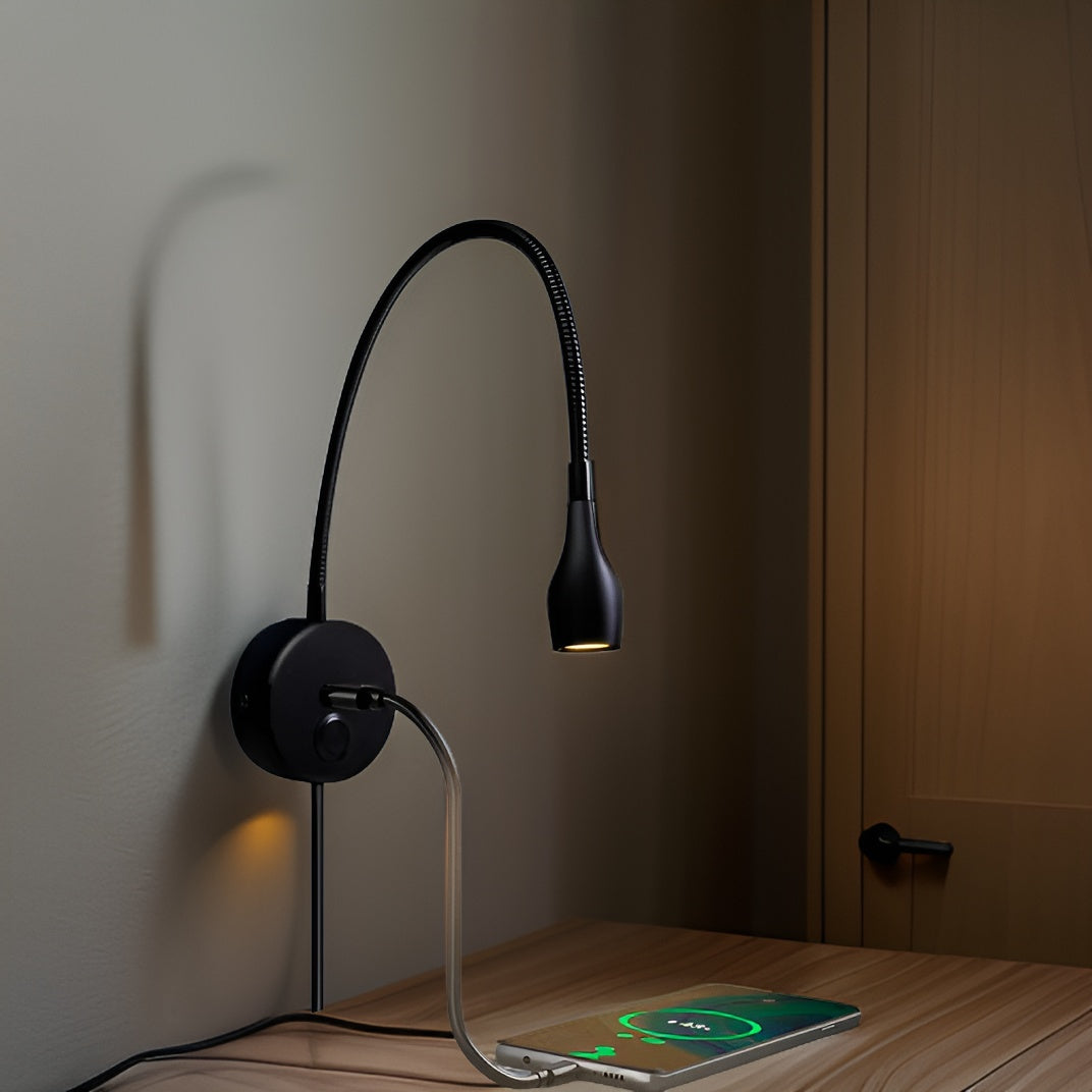 BrightNest – Flexibele wandlamp voor lezen met dimbare touchbediening