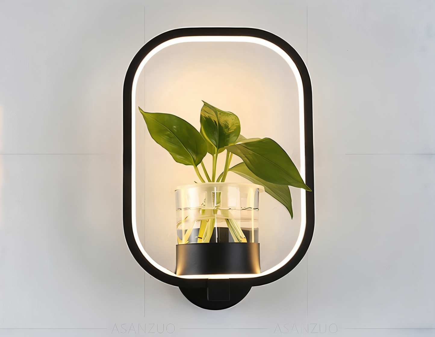 VerdantLume LED-Wandlamp met Plantenhouder
