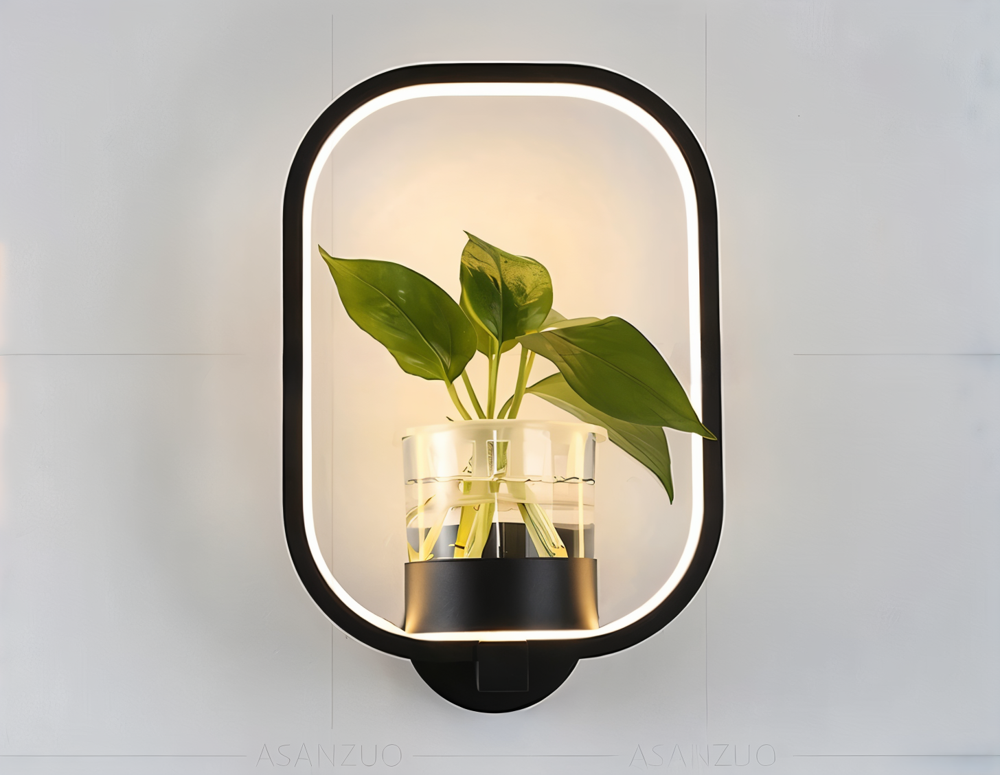 VerdantLume LED-Wandlamp met Plantenhouder