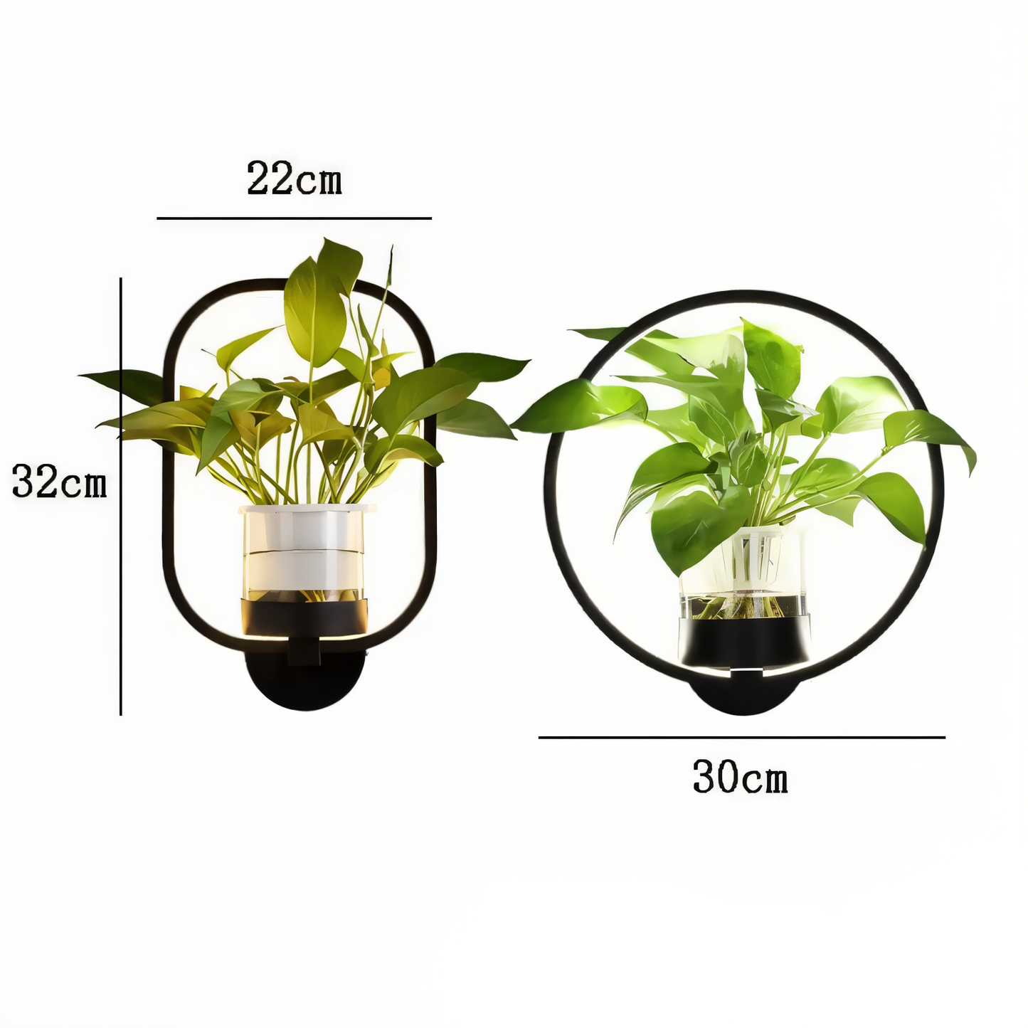 VerdantLume LED-Wandlamp met Plantenhouder