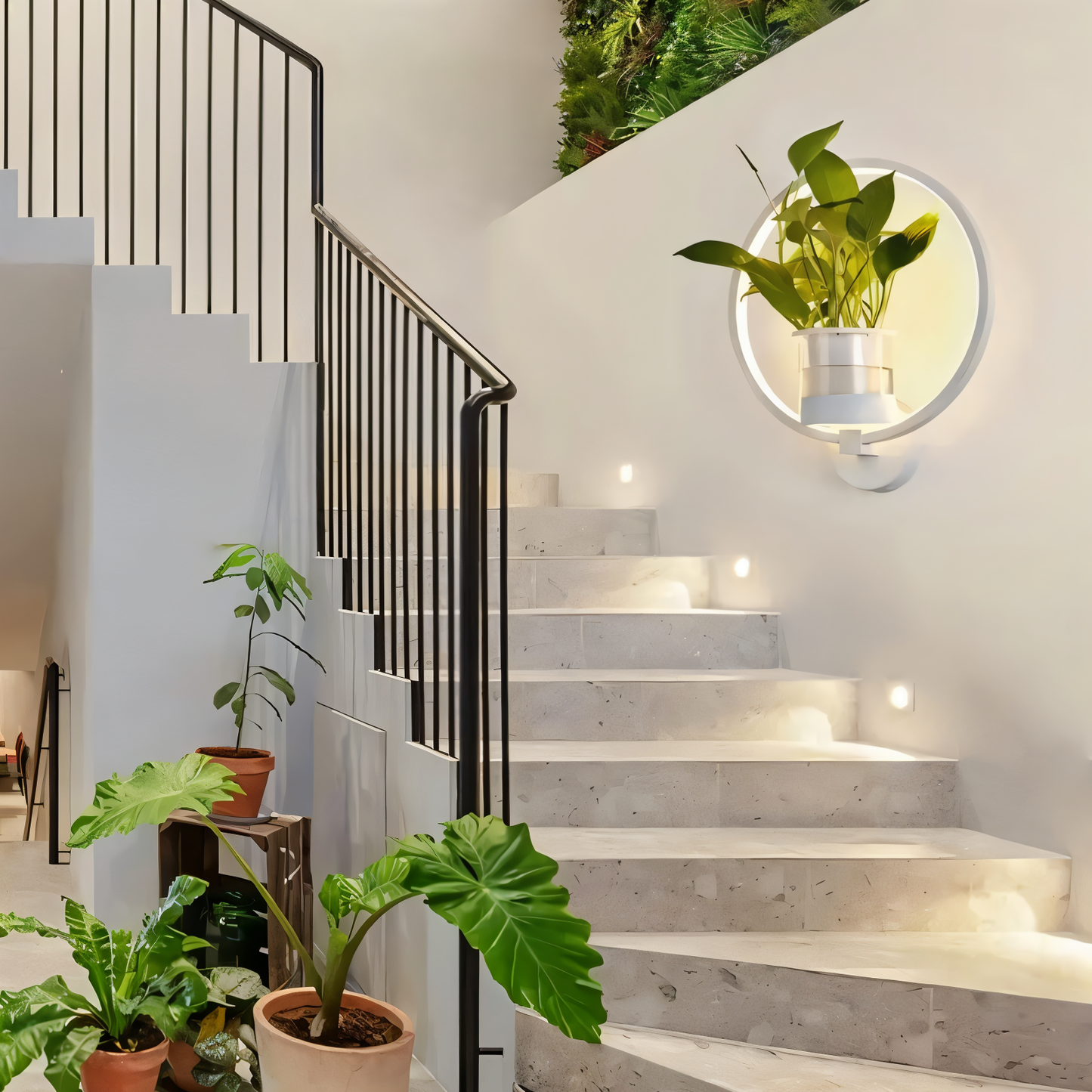 VerdantLume LED-Wandlamp met Plantenhouder