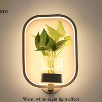 VerdantLume LED-Wandlamp met Plantenhouder