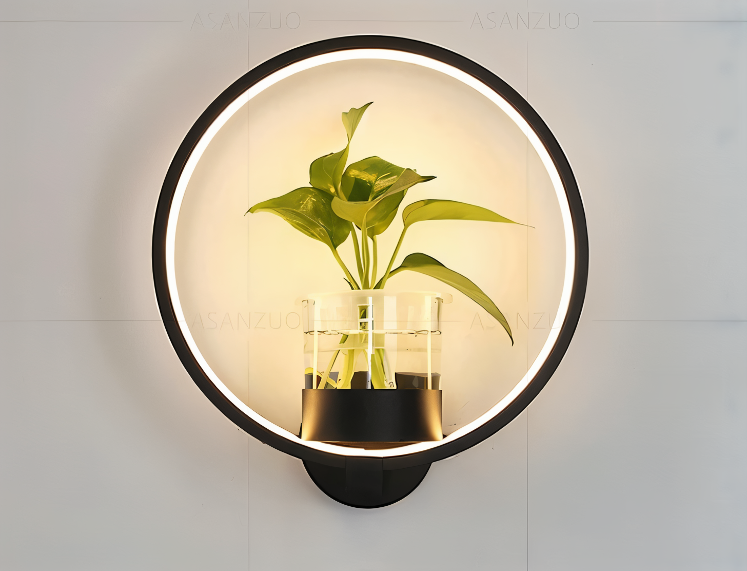 VerdantLume LED-Wandlamp met Plantenhouder