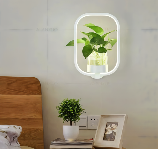 VerdantLume LED-Wandlamp met Plantenhouder
