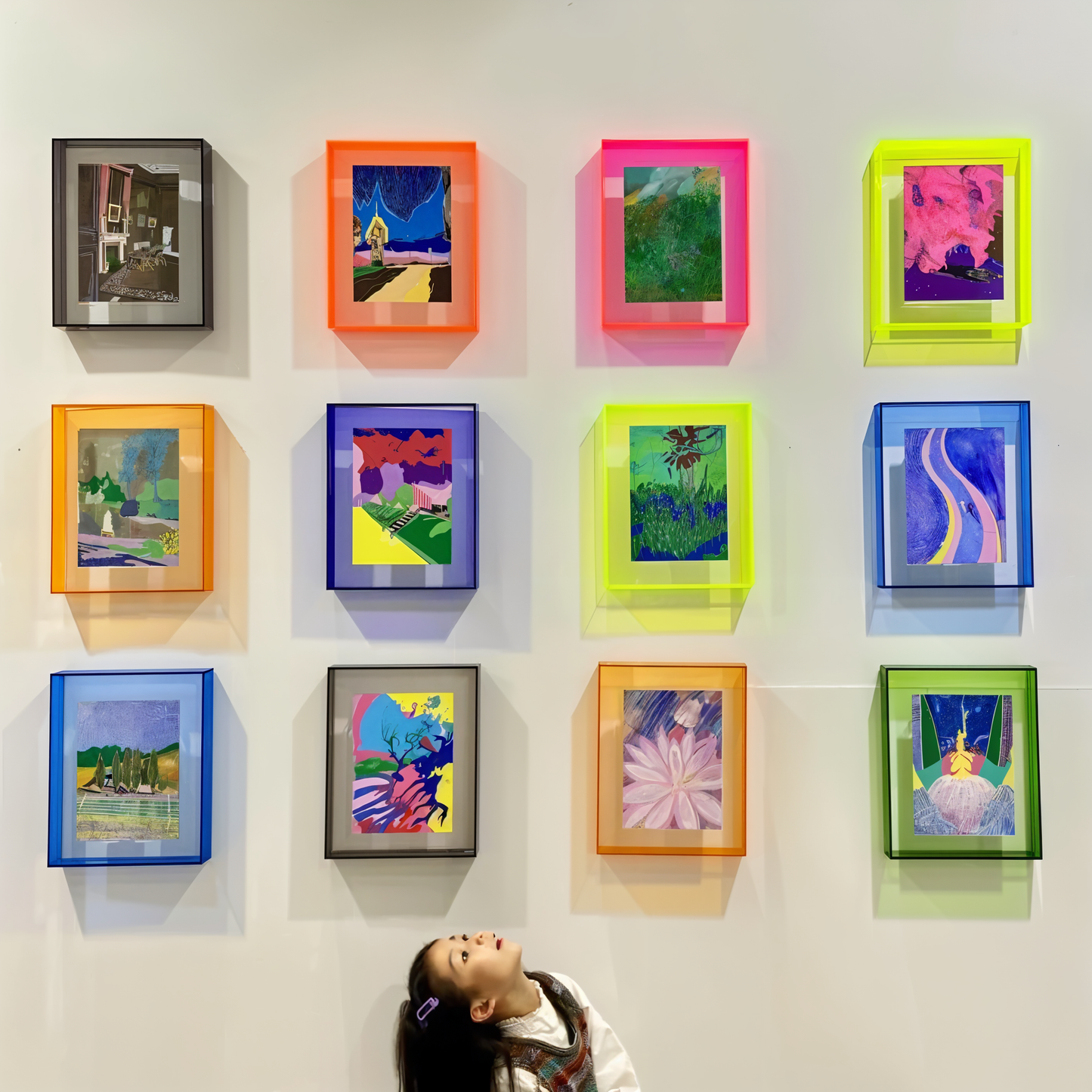 VividAcryl – Neon-Acryl-Fotoramen in de stijl van de jaren '80