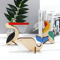 WildGlow Houten Dieren Tafellamp - Magisch Nachtlicht voor Kinderkamer