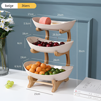 Meerlagige fruitmand van hout - Moderne fruitmand