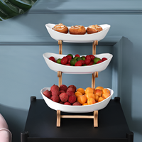 Meerlagige fruitmand van hout - Moderne fruitmand